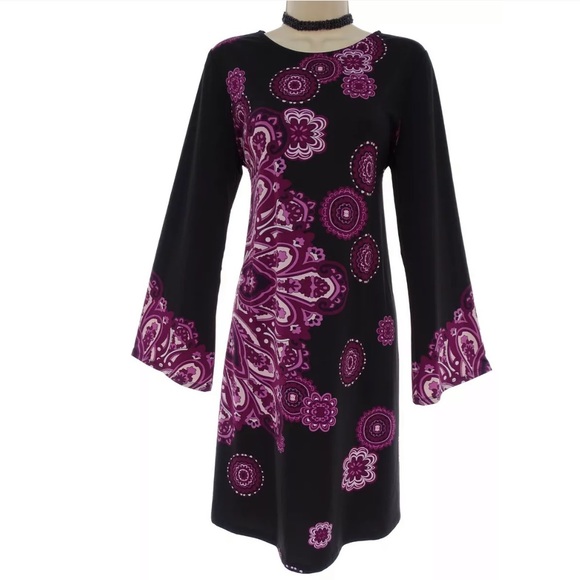 INC International Concepts Dresses & Skirts - Size Large▪️GORGEOUS INC PURPLE PRINT SHIFT DRESS